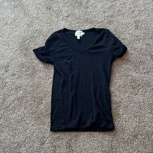 Black V-Neck Women’s Top